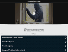 Tablet Screenshot of paradoxprevention.com